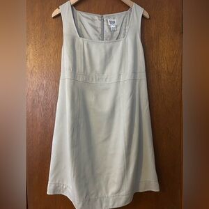 Mimi Maternity 100% Silk Tie Back Dress Light Gray Size L